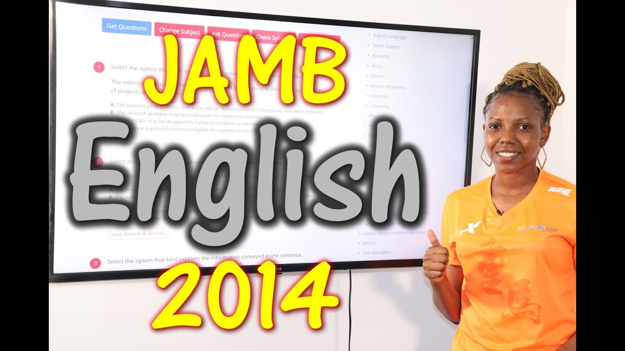 JAMB CBT English 2014 Past Questions 1 - 20