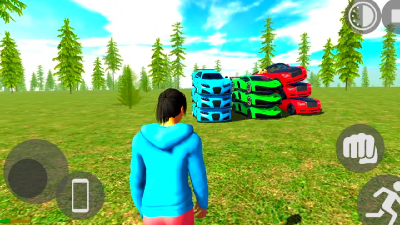Indian Bike jorasicapark me lembrogini Rolls-Royce and buggdi car #indianbikedriving3d 