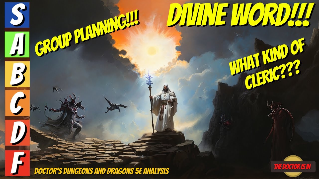 Crowd Control At Its Finest With the Spell DIVINE WORD in Dungeons and Dragons