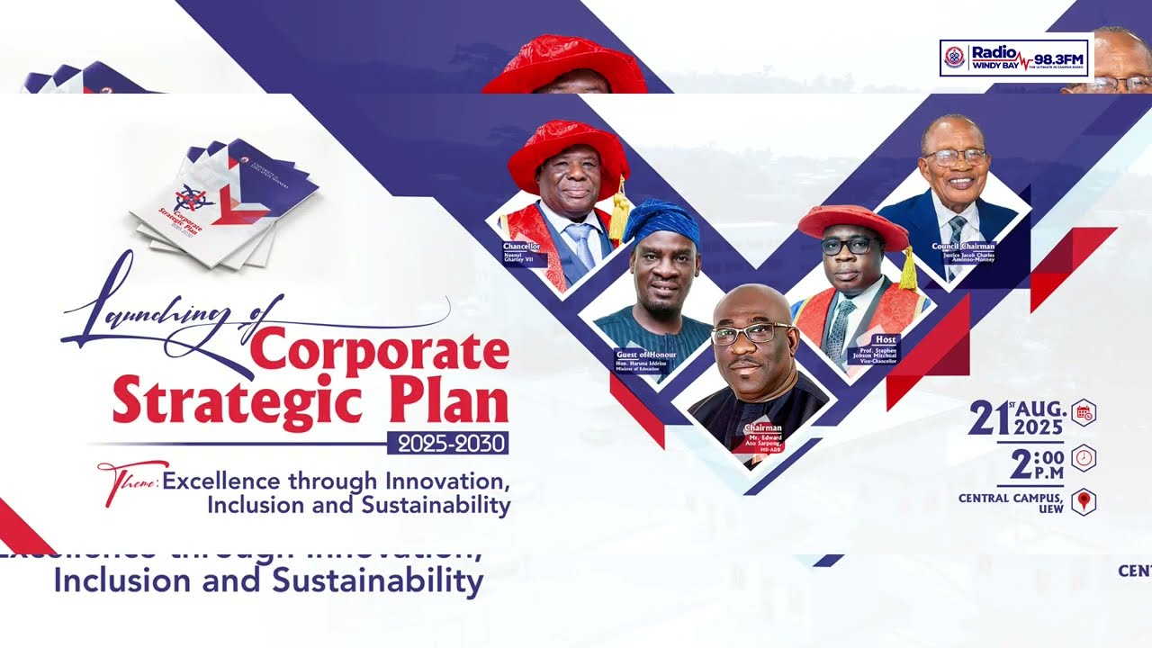 The launch of the University of Education, Winneba’s Corporate Strategic Plan (2025–2030)