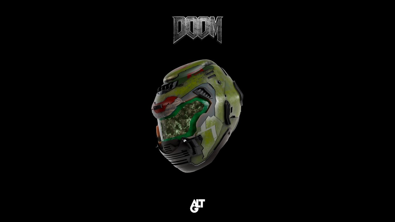 MODELADO 3D - CASCO DOOM SLAYER.
