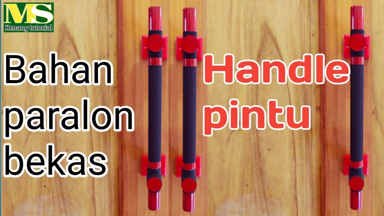 Tarikan pintu bahan pvc|Door handle DIY #ep3