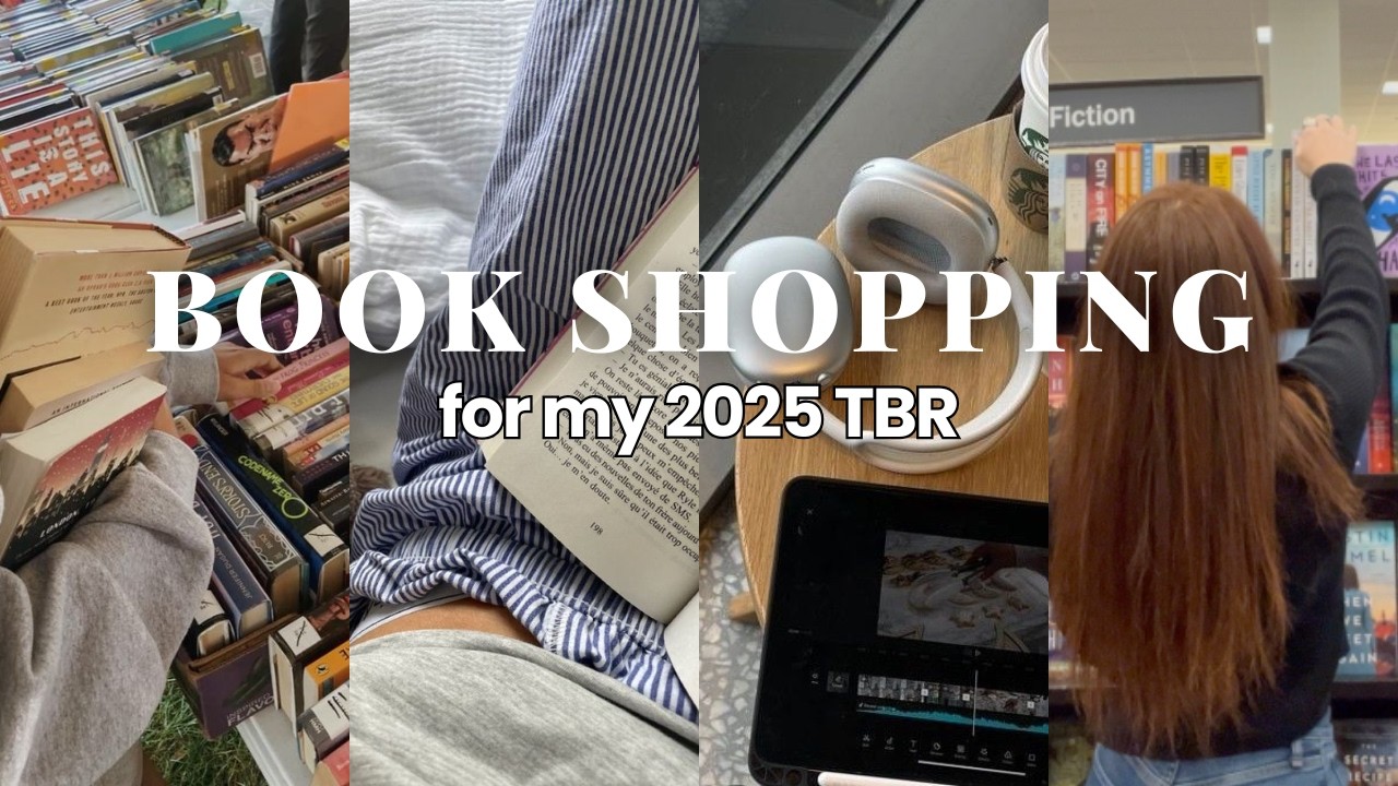 BOOK SHOPPING FOR MY 2025 TBR 📚 + book haul!