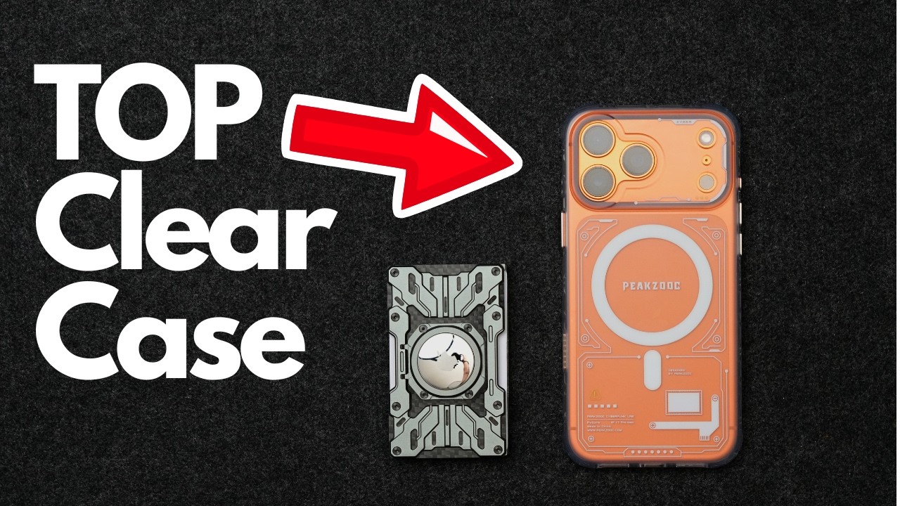 Лучший прозрачный чехол для iPhone 17 Pro Max? Peakzooc Neuron + Mech Guard Wallet.