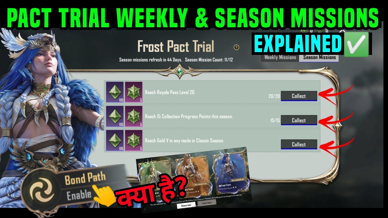 NEW X SUIT BOND PATH / VERDANT FROST PACT TRIAL WEEKLY MISSIONS / PACT TRIAL SEASON MISSIONS EXPLAIN