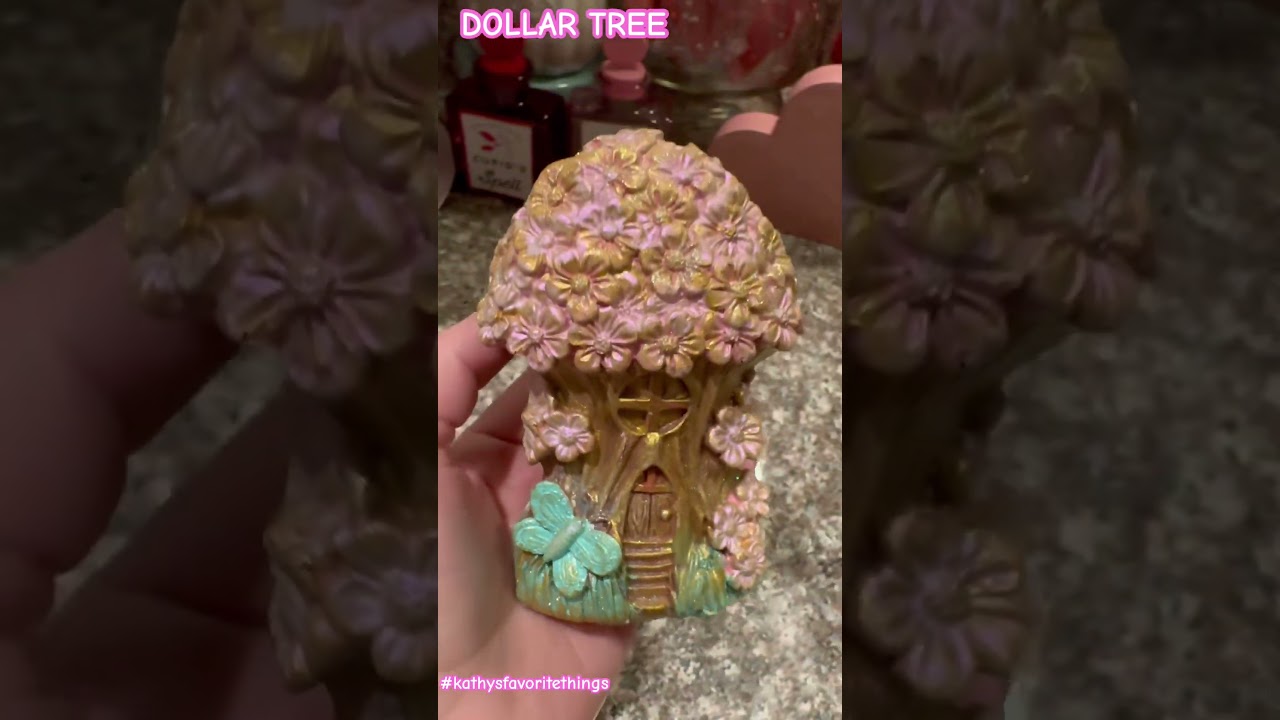 DOLLAR TREE #dollartreefinds #dollartreefairyhouses #DTFairyGarden #dollartreenew #DTHaul #fairydiy