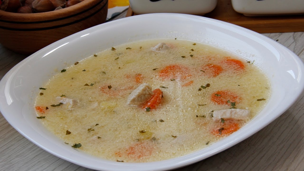 Pileća čorba kao iz restorana - Tako lagana i ukusna - Idealna za slavlja - Bijela čorba recept 4K