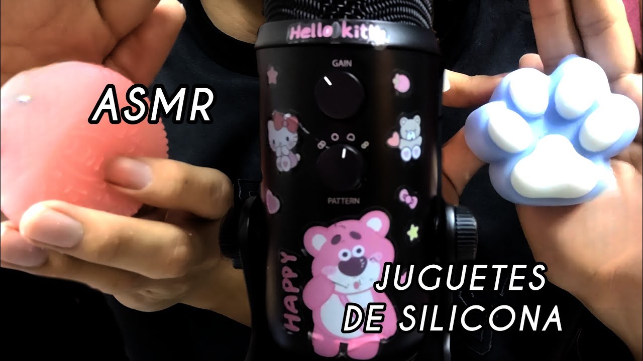 ASMR CON JUGUETES DE SILICONA #asmr para dormir 