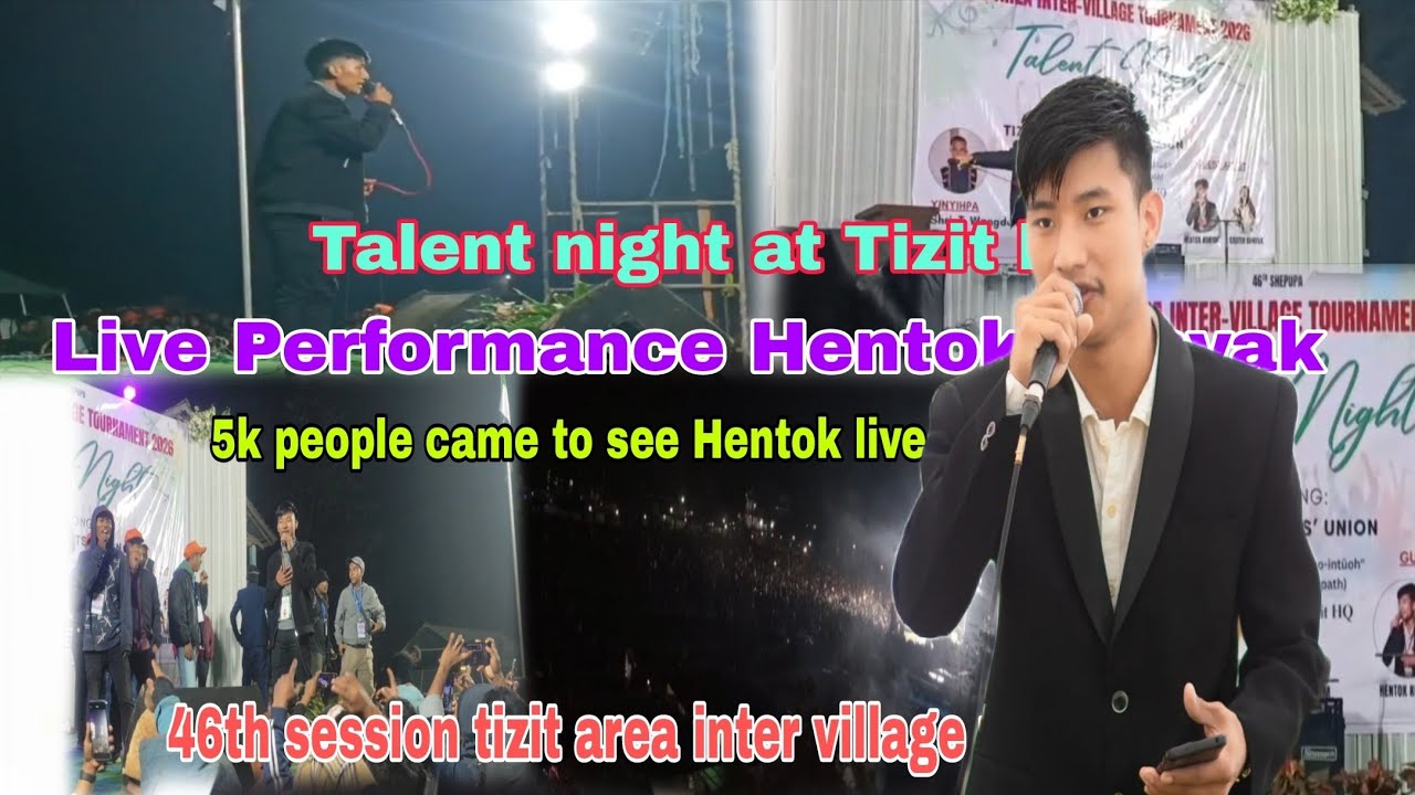 Live performance Jn Hentok konyak at Talent night 46th session Tizit area inter village tournament 