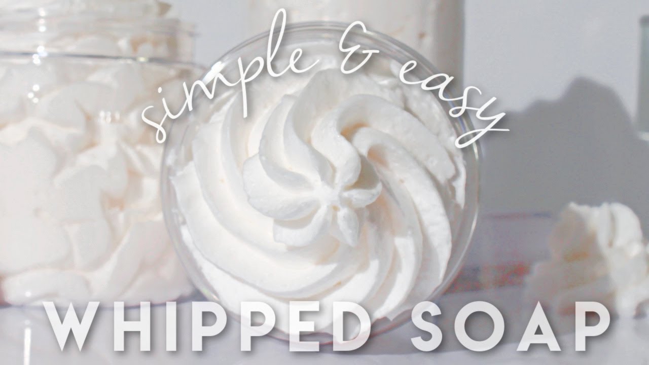 Simple & Easy Whipped Soap / Foaming Bath Whip - FREE RECIPE