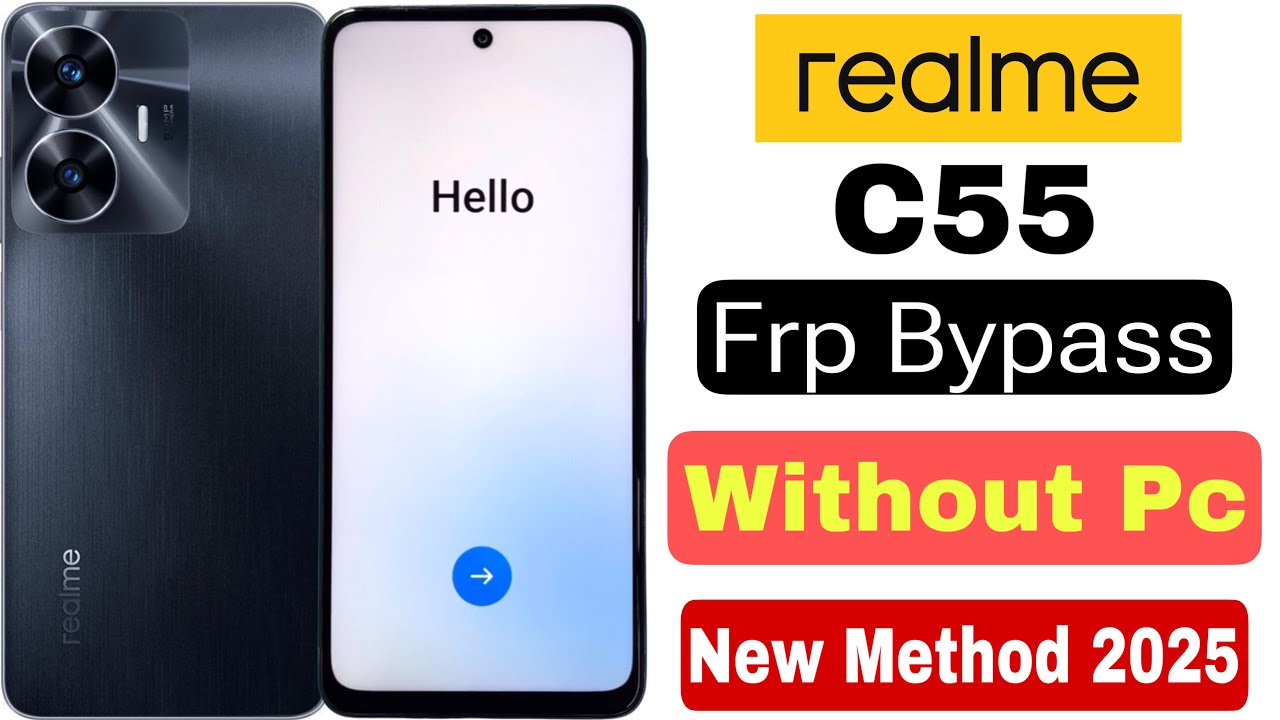 Realme C55 Frp Bypass | Without Pc | Google Account Lock Unlock - New Update 2025