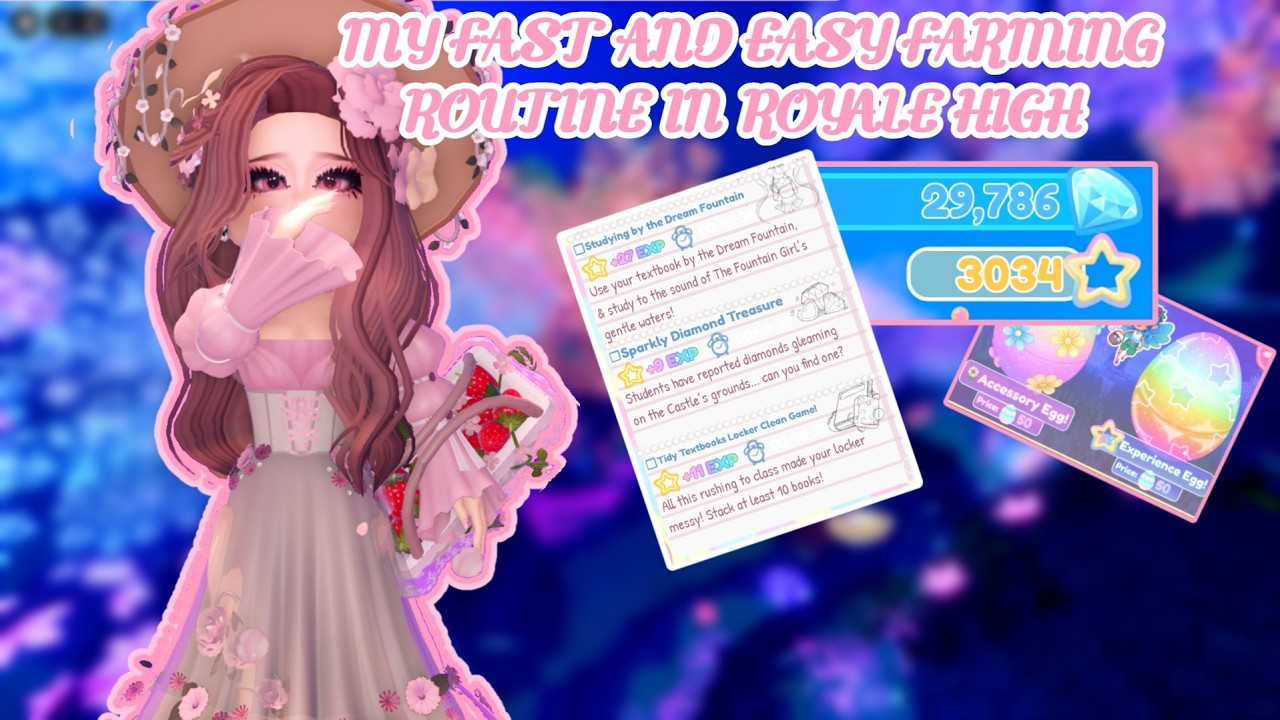 *NEW SYSTEM* MY UPDATED FAST AND EASY FARMING ROUTINE IN ROYALE HIGH