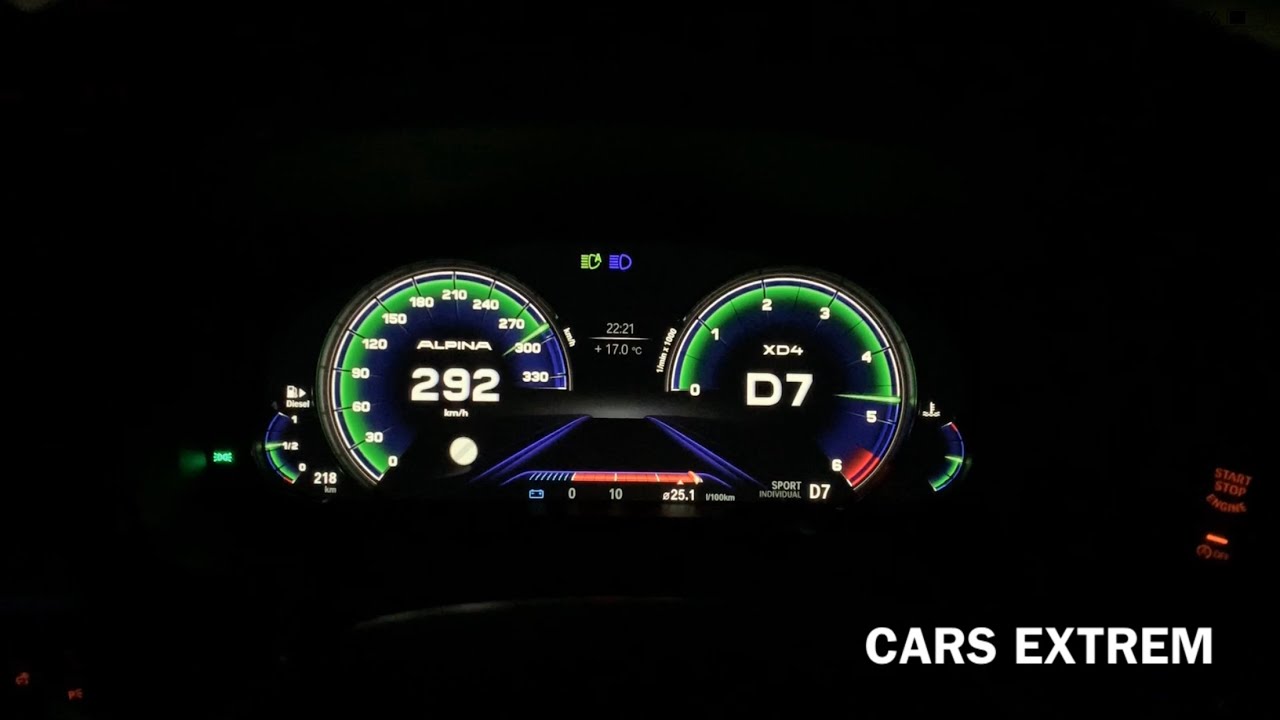 2019 ALPINA XD4 0-300 KM/H ON GERMAN AUTOBAHN