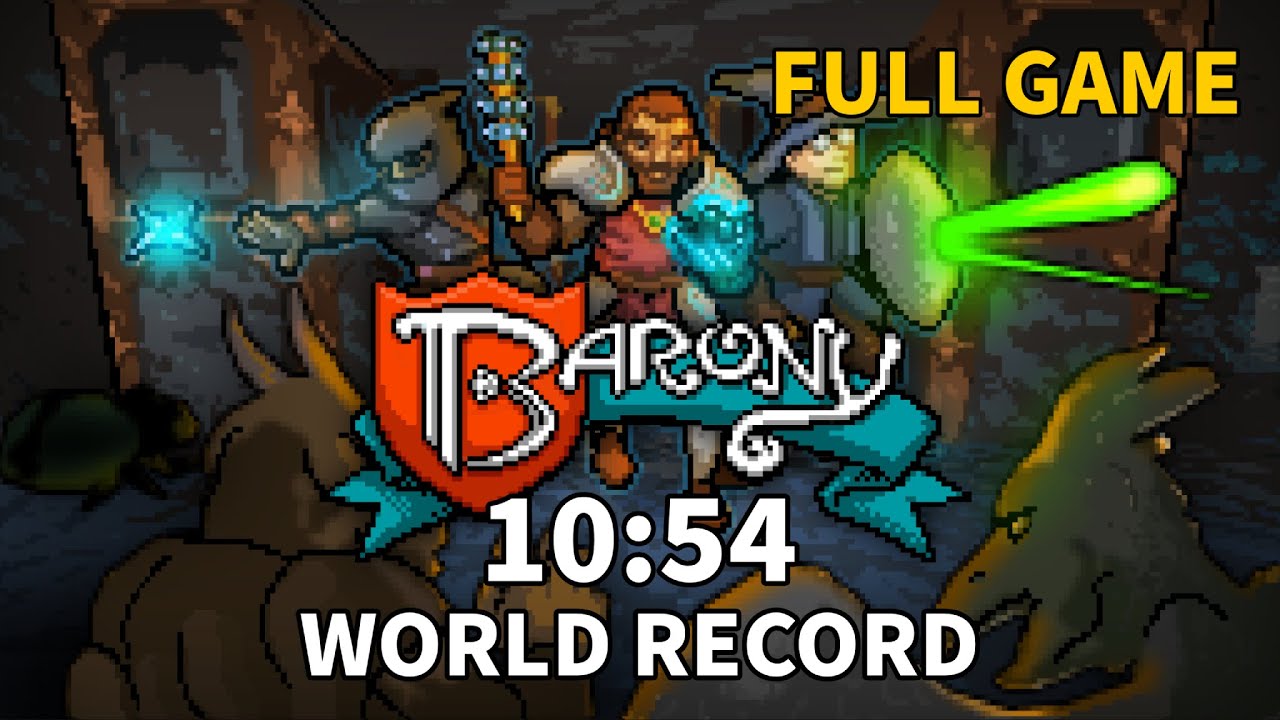 Barony Speedrun | Full Game | 10:54 WR (Former WR)