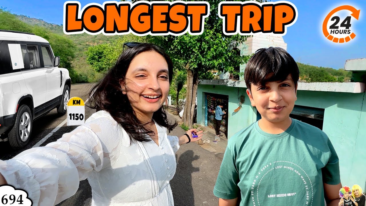 LONGEST TRIP | 24 hours on Highway | Aayu and Pihu Show