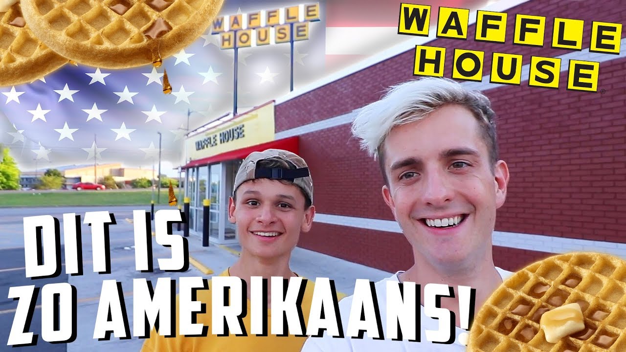 DIT ZIE JE IN ELKE AMERIKAANSE FILM! (WAFFLE HOUSE) 🥞🇺🇸 | Tom & Mats in Amerika #14