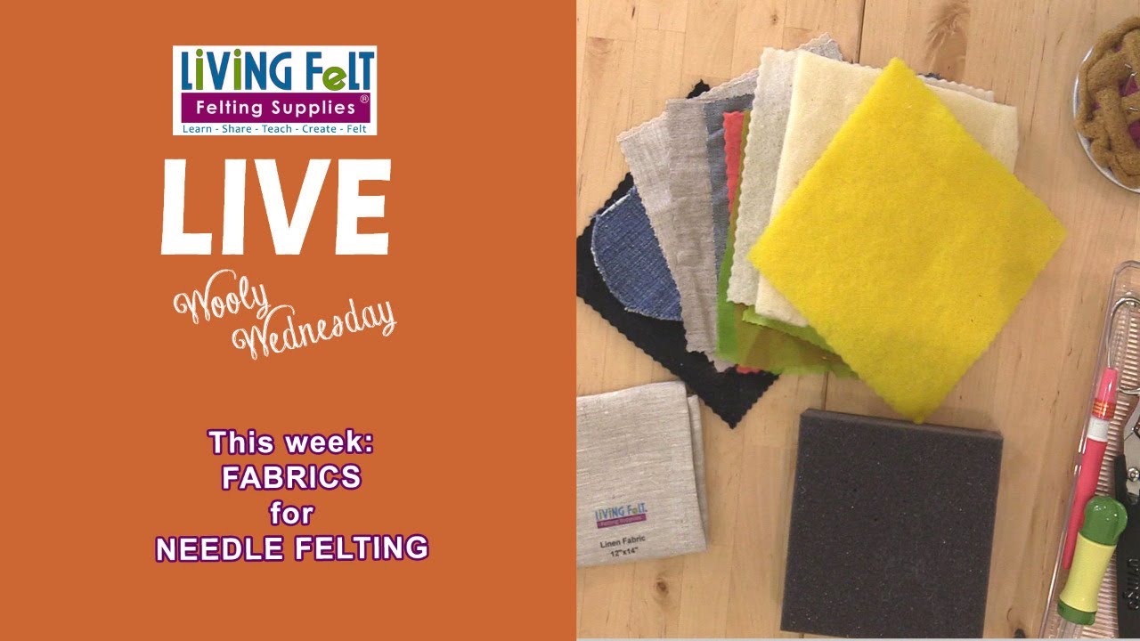 FABRICS TO NEEDLE FELT ONTO