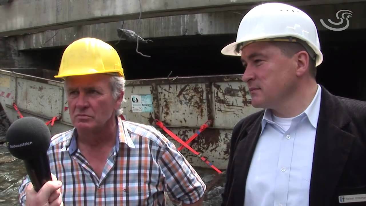 Abriss des Hennedeckels in Meschede (Regionale-Projekt WissenWasserWandel@meschede.de)