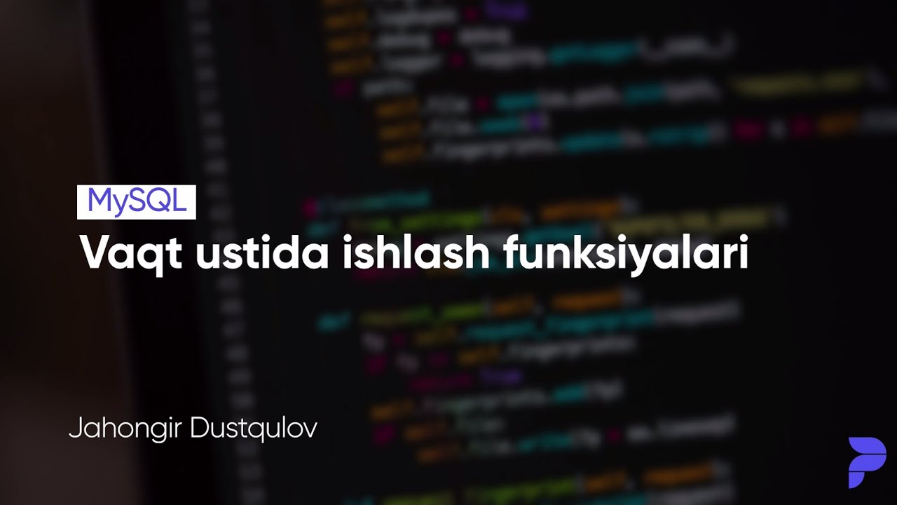#19 Vaqt ustida ishlash funksiyalari