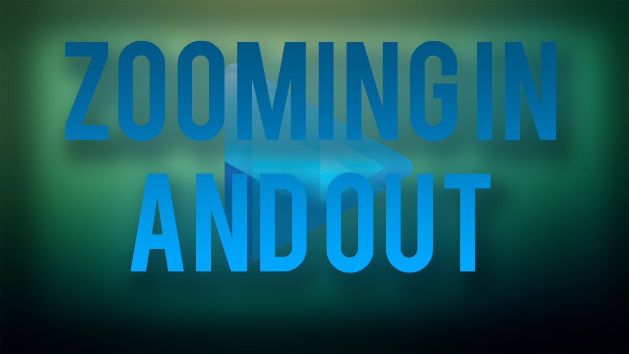 Sony Vegas Zooming In and Out
