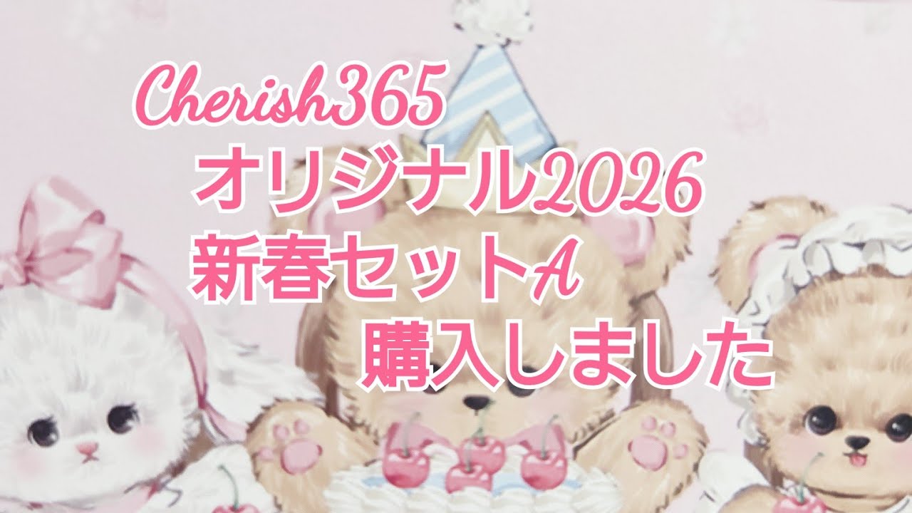 Cherish365オリジナル2026年新春セットA💗購入しました＃紙モノ＃紙もの