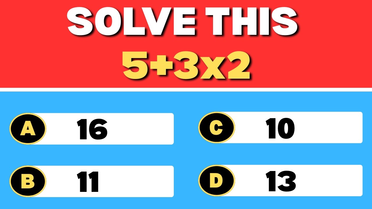 Beat This Math Quiz | 40 Questions in 10 Seconds Each ⏱️