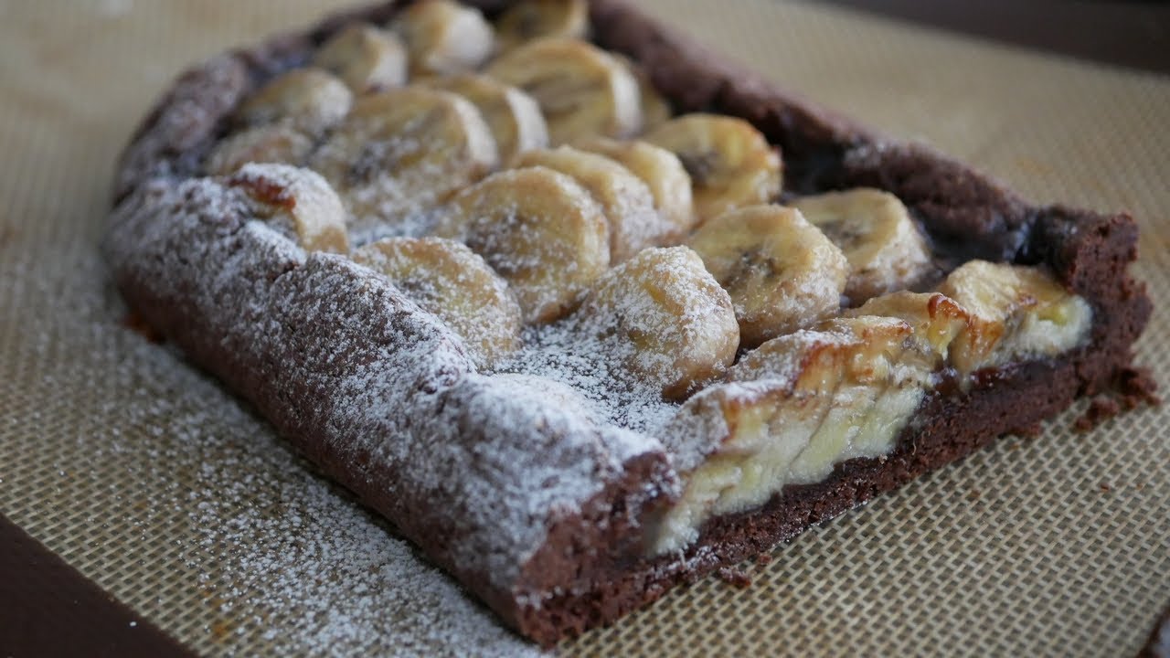 チョコとバナナが最高に楽しめる♡さくさくチョコバナナタルト | Chocolate banana tart
