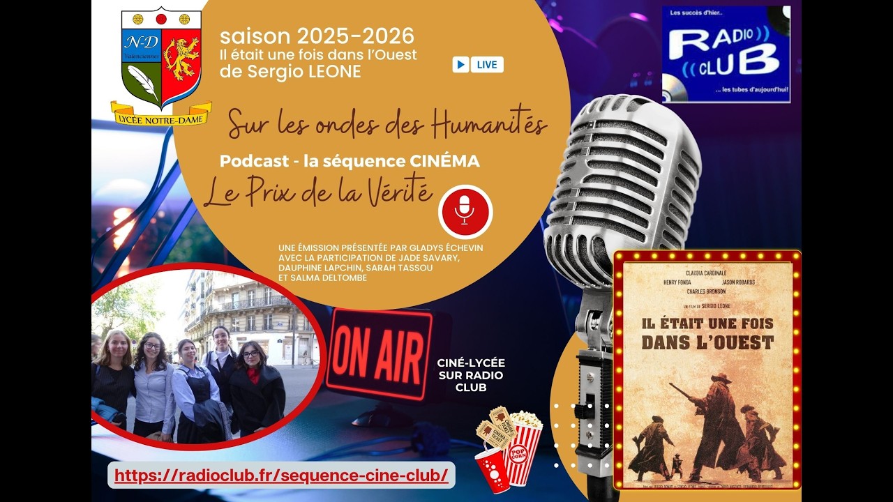 Séquence ciné club il était une fois dans l’ouest