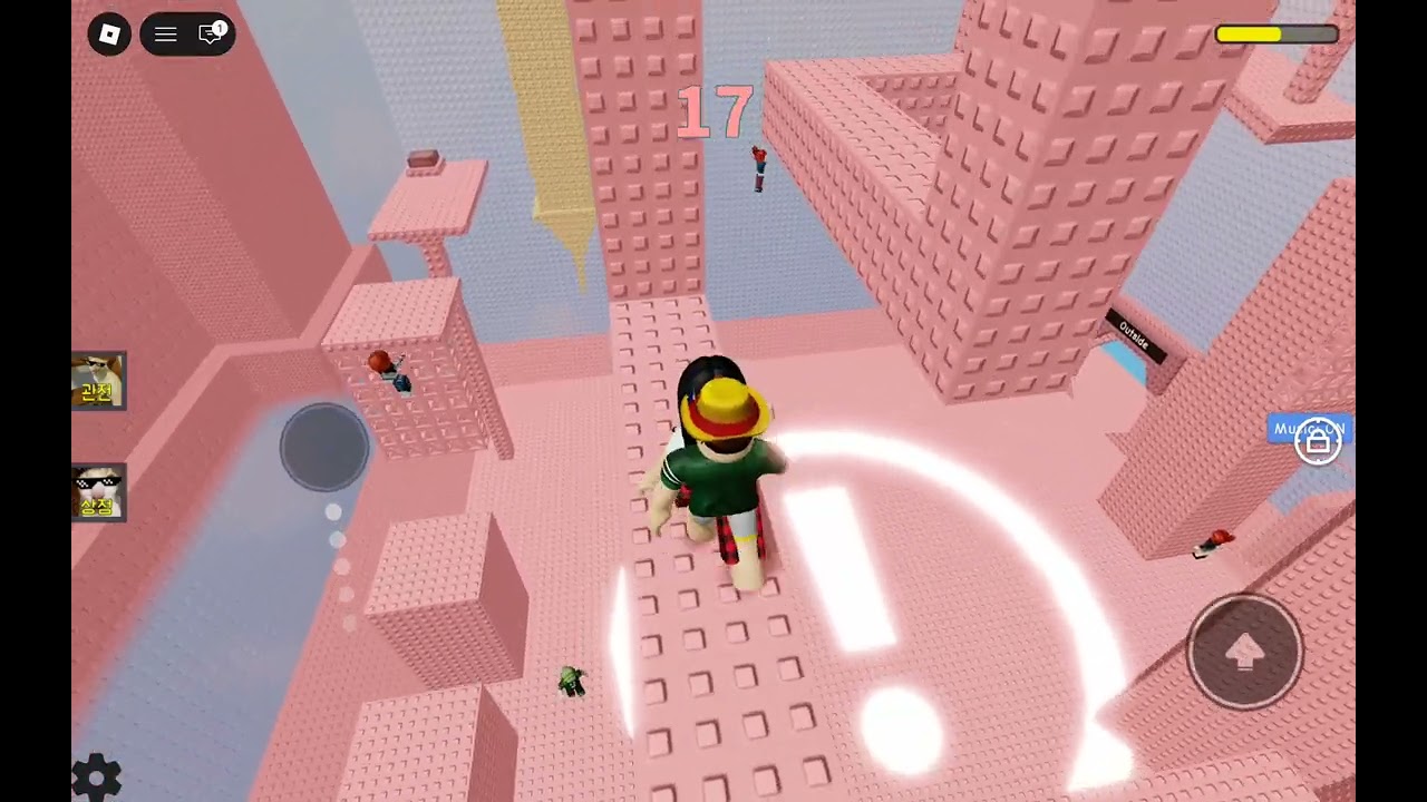 Playing roblox unexpected tower