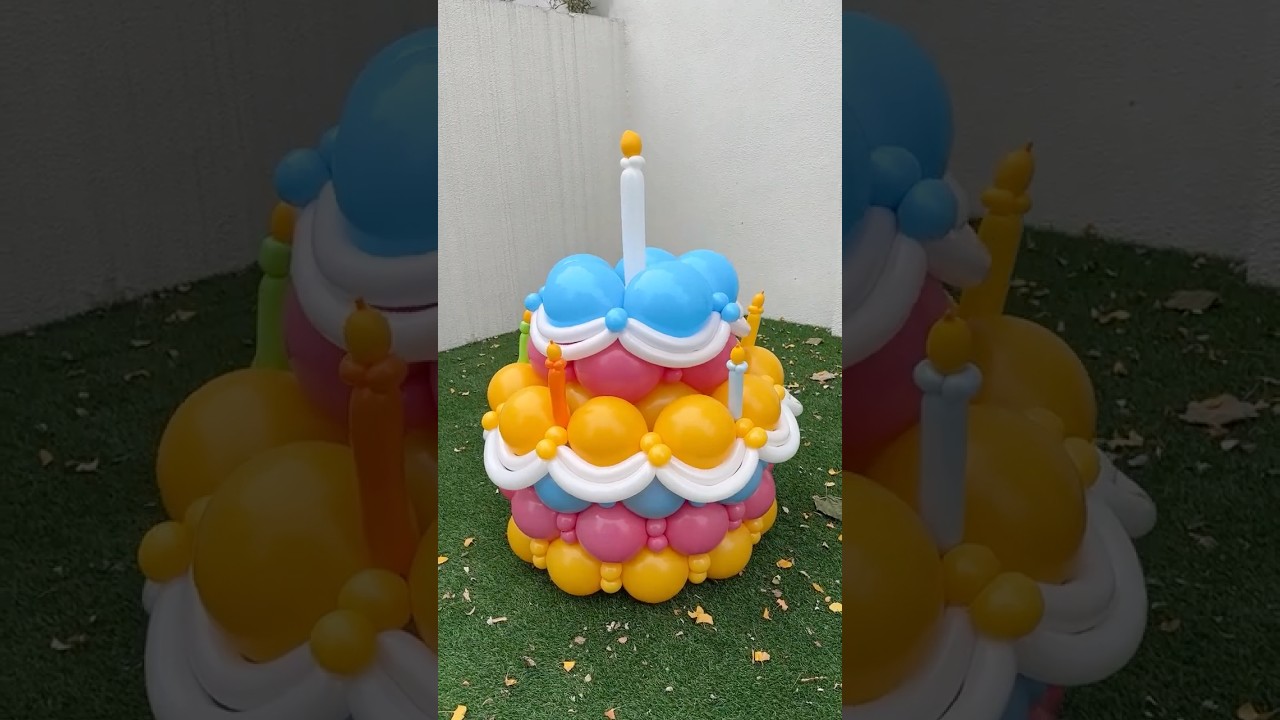 Jak szybko zrobić duży tort urodzinowy w kształcie balonu?