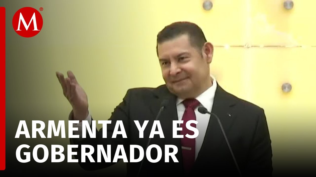 Alejandro Armenta rinde protesta como gobernador de Puebla