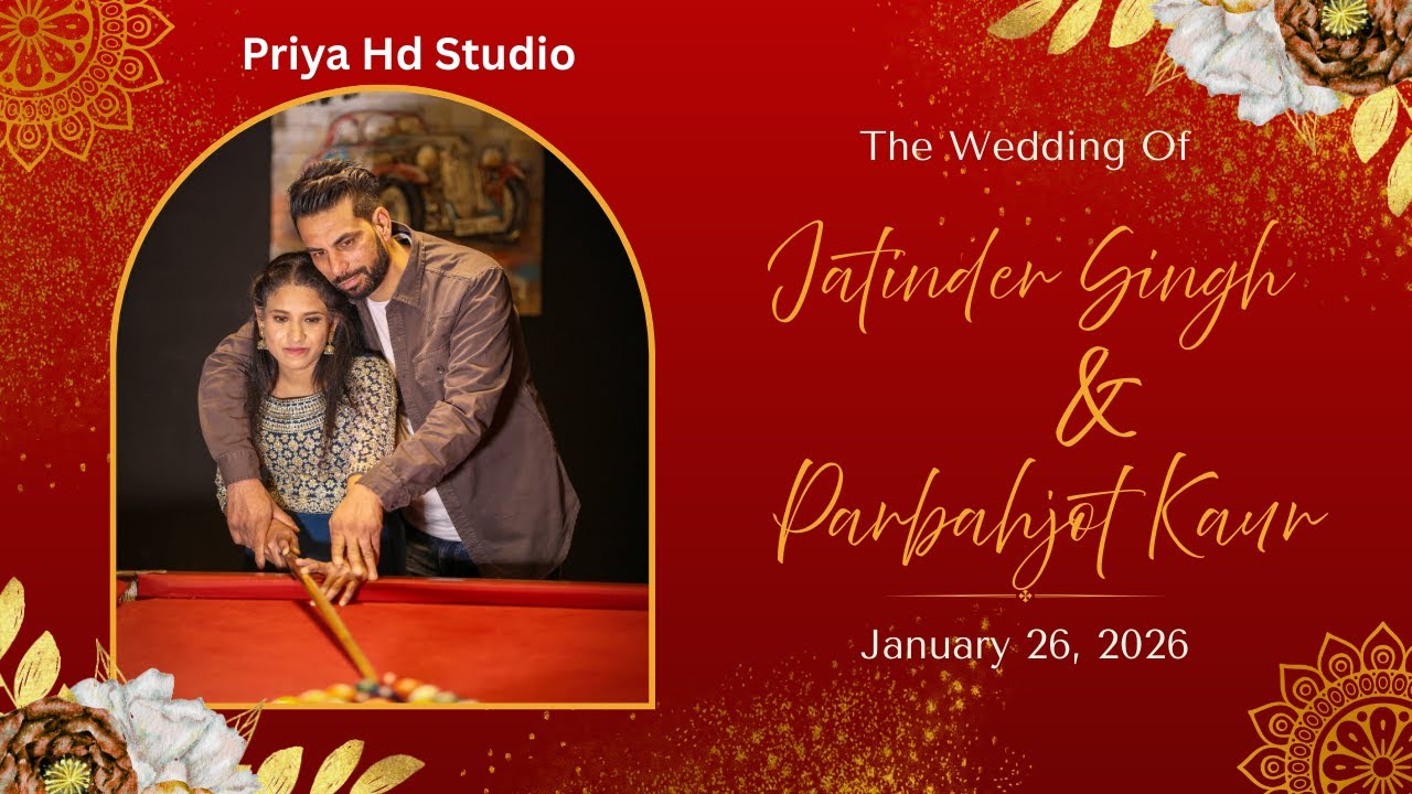 LIVE : WEDDING CEREMONY : JATINDER SINGH & PARBAHJOT KAUR : PRIYA HD STUDIO 9463070842