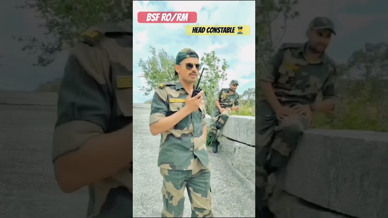 Bsf ro/rm head constable 👮&hearts;️😍 #ytshorts #viralvideo #motivation #bsf #reels