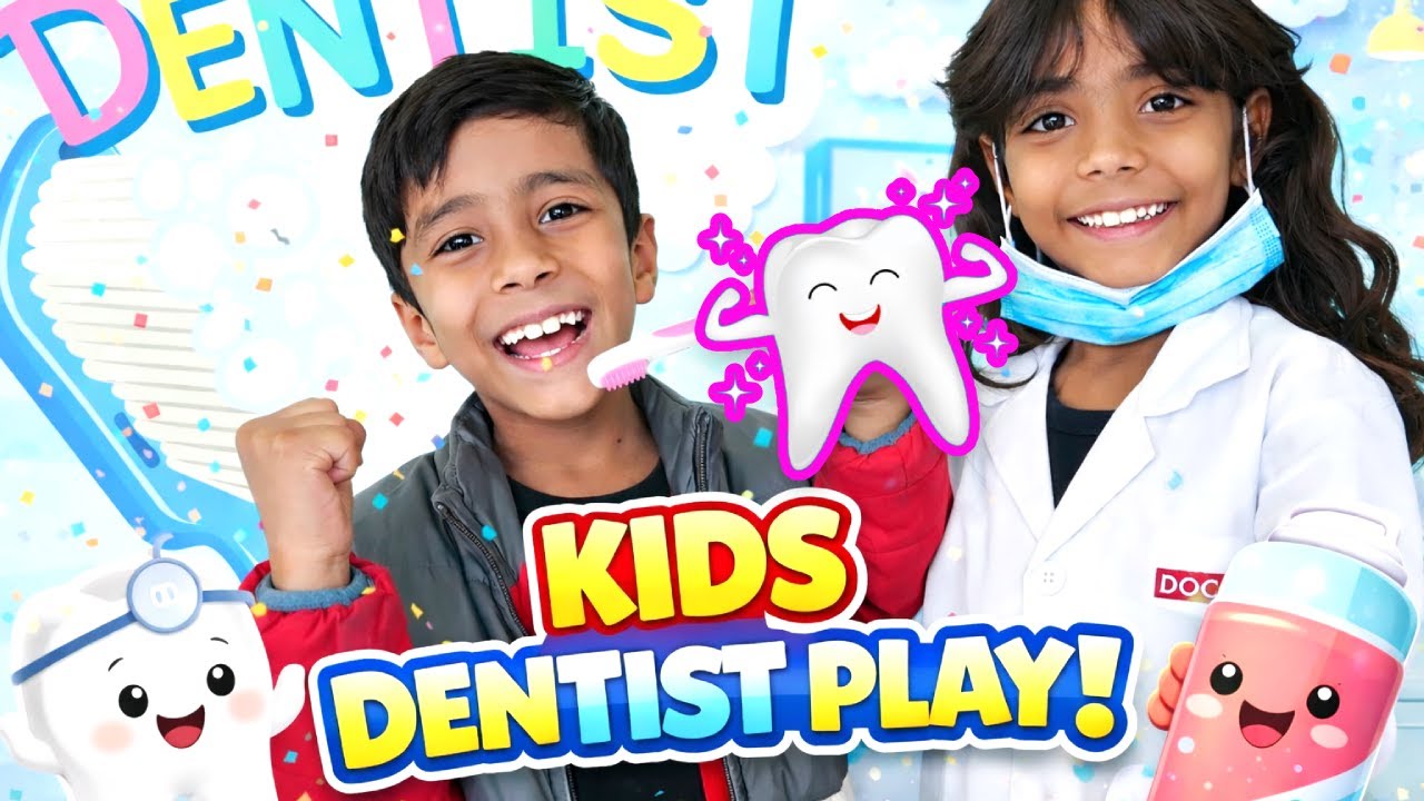 Kids Doctor Fun | Dentist Play Time | Healthy Teeth Tips | Aish Zeeshu Fun 🎉