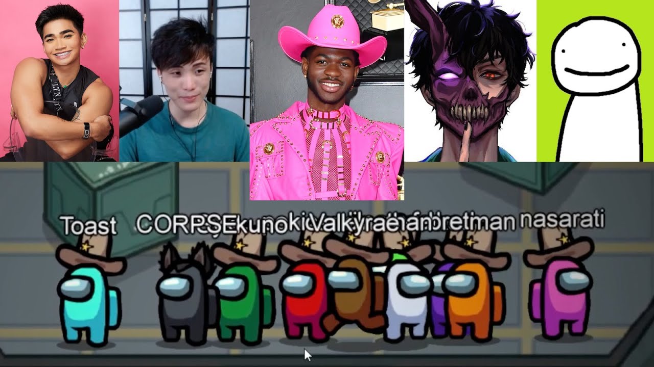Sykkuno & Corpse meet Lil Nas X! | Corpse showed his face ft Bretman Rock, Dream, Karl Jacobs & more