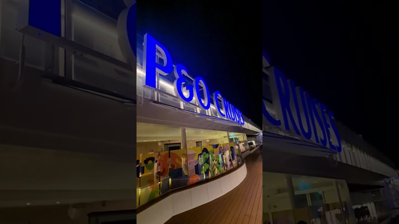 Midnight walk around the P&O cruise ship Arvia