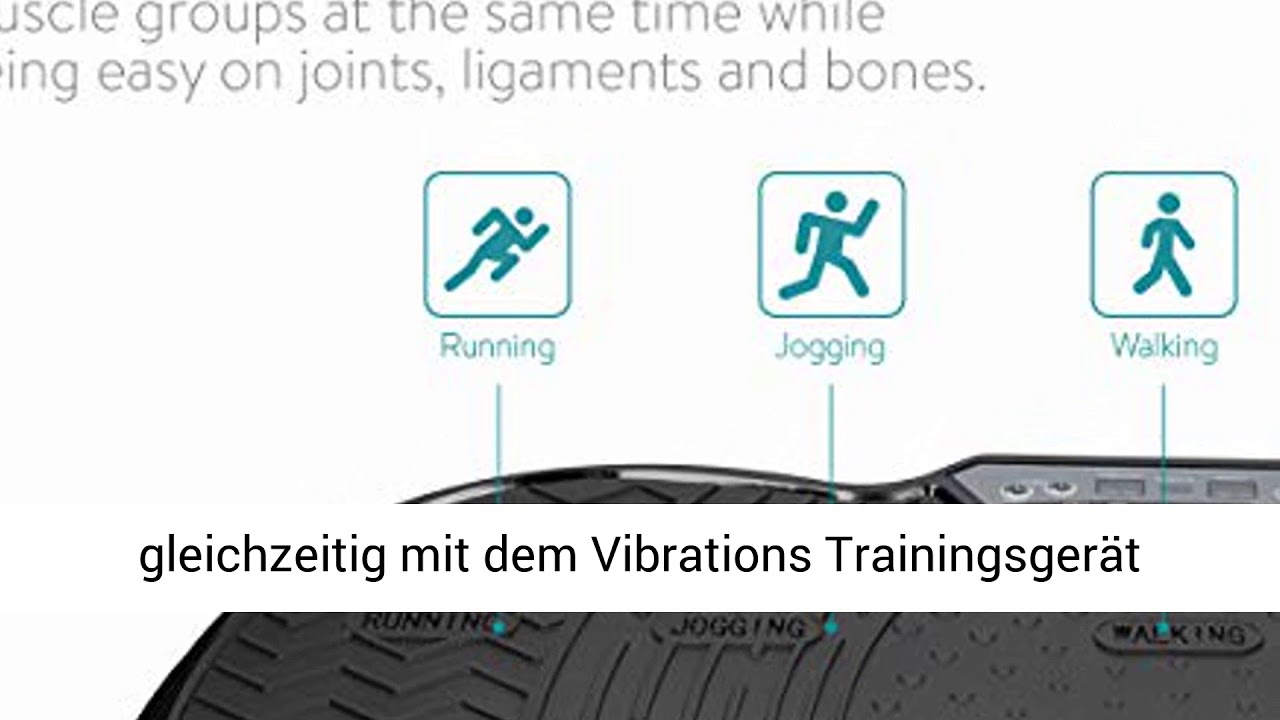Navaris Vibrationsplatte Ganzkörper Sportgerät - Shaper Platte Fitness Training Bauch Beine Po
