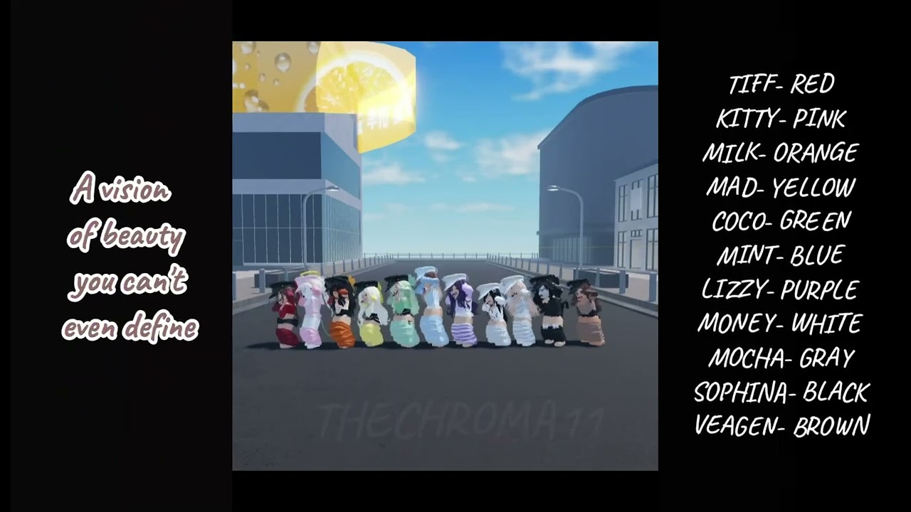 DEBUT- THE CHROMA 11- OFFICIAL LRYIC VIDEO!!❤️🩷🧡💛💚🩵💜🤍🩶🖤 🤎(AUDIO MADE WITH AI) #thechroma11 #original