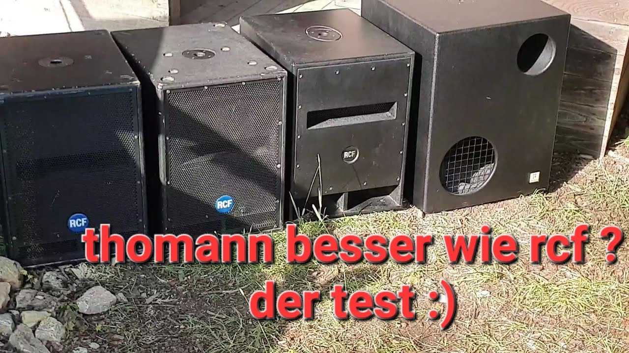 bass test rcf art 705 as vs rcf sub 705 as vs thomann ta 18