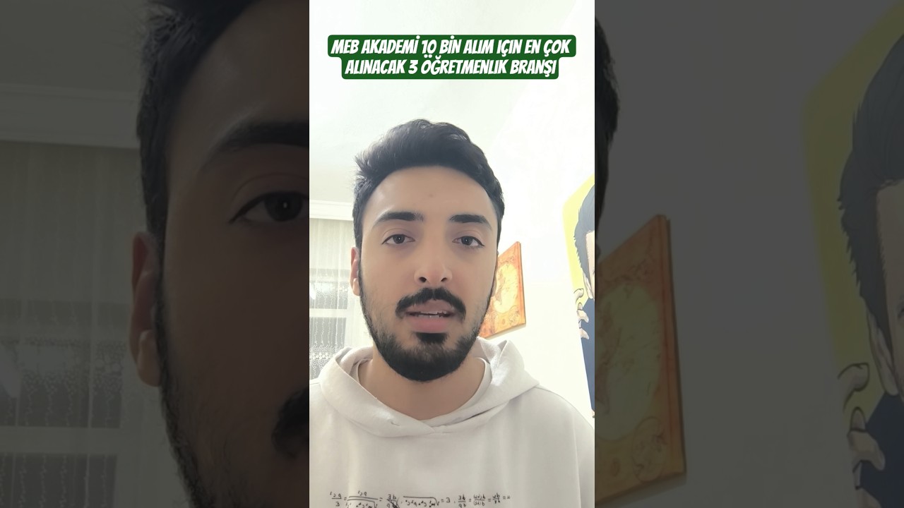 MEB AKADEMİ 10 BİN ALIM İ&Ccedil;İN EN &Ccedil;OK ALINACAK 3 &Ouml;ĞRETMENLİK BRANŞI #ags #meb #&ouml;ğretmenlik #&ouml;ğretmen