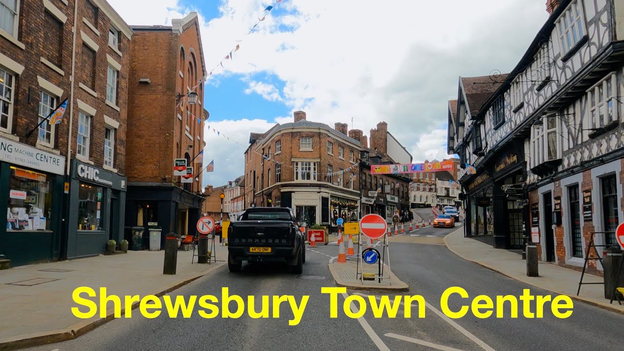 4K Drive Shrewsbury Town Centre