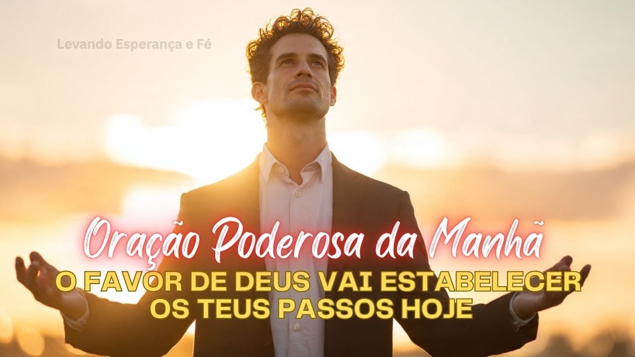 O FAVOR DE DEUS VAI ESTABELECER OS TEUS PASSOS HOJE | ORAÇÃO DA MANHÃ l #oração #espiritosanto  🕊️📖🙏
