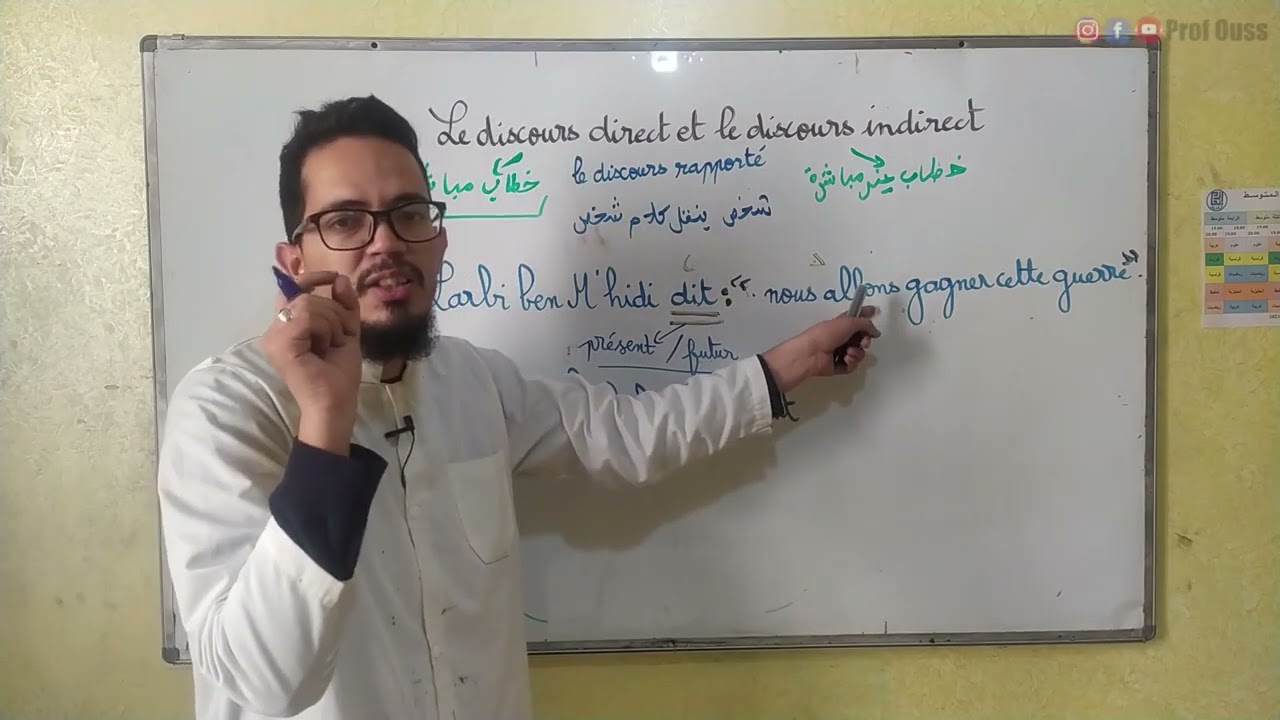 Le discours direct et le discours indirect BAC 2023 بكل بساطة و سهولة