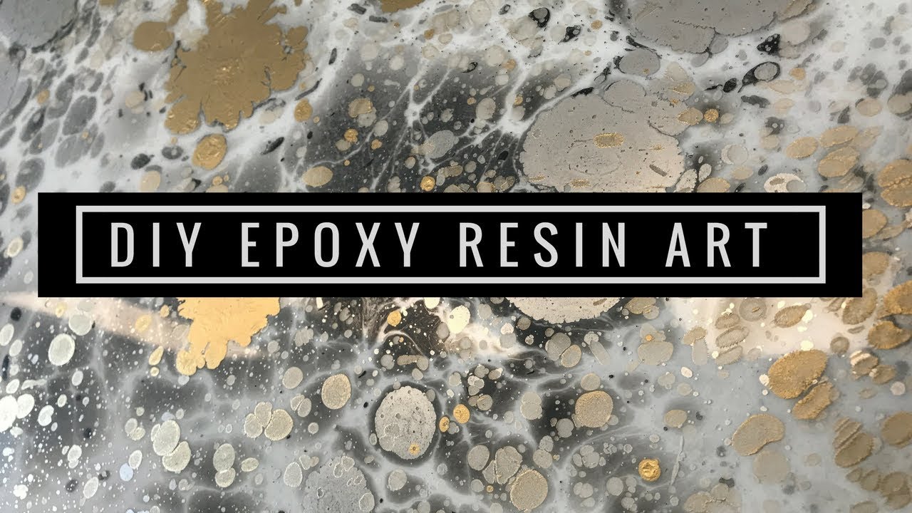 DIY Gold & Silver Resin Epoxy Wall Art
