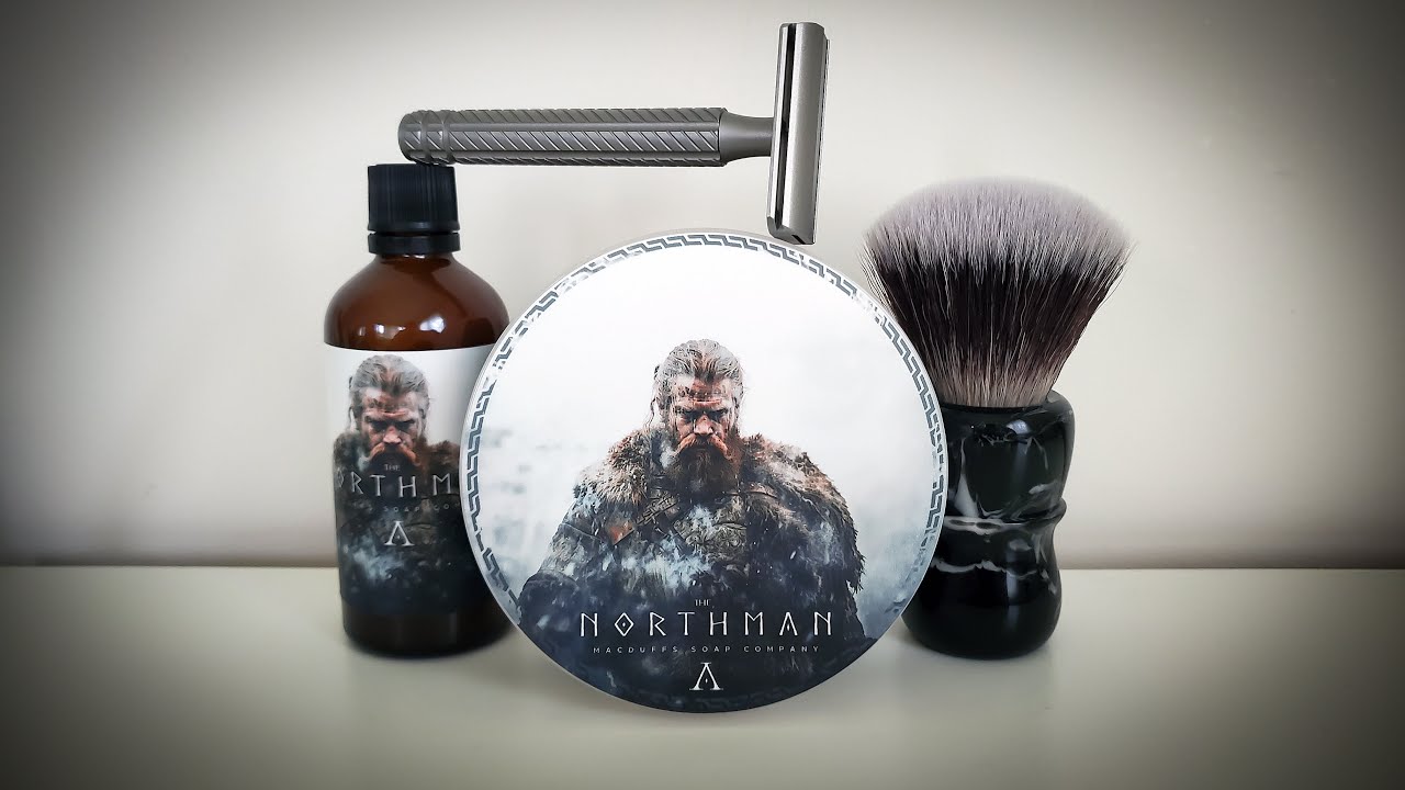 The Northman by Aylsworth Razors and MacDuff's Soap Company | Aylsworth Apex SS | AKAbrushworx AK7