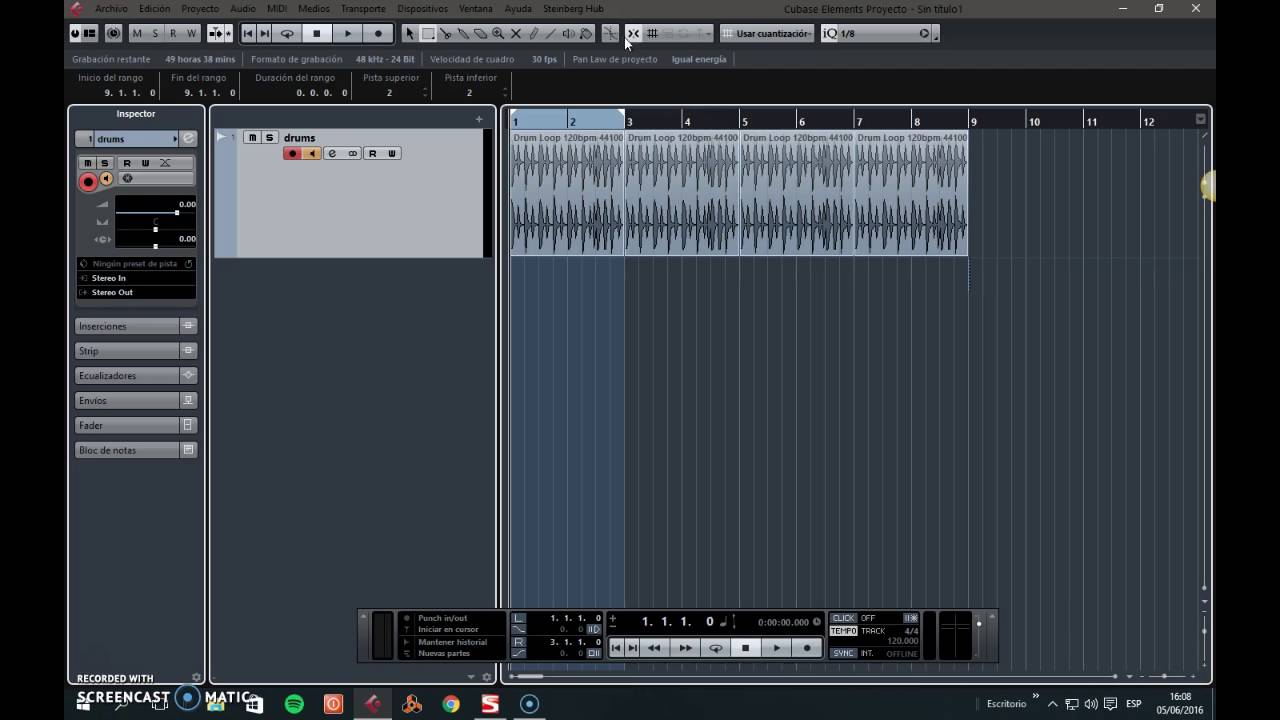 Curso Cubase 8. Herramientas de trabajo (Video 6)