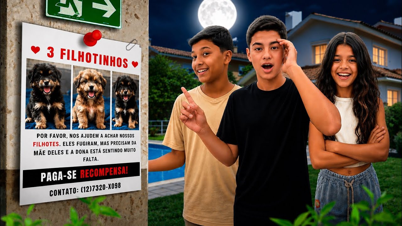 DEIXARAM 3 CACHORROS NO MEU PORTÃO *DE QUEM SERÁ? 