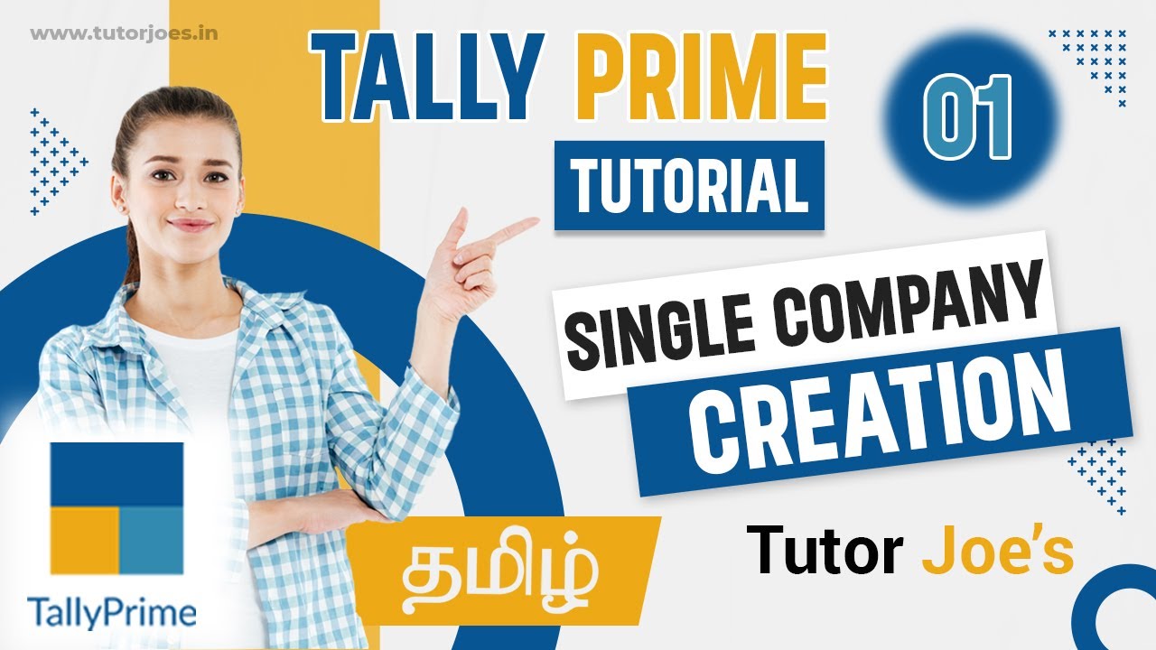 Single Company Creation in Tally Prime in Tamil | Tutor Joes