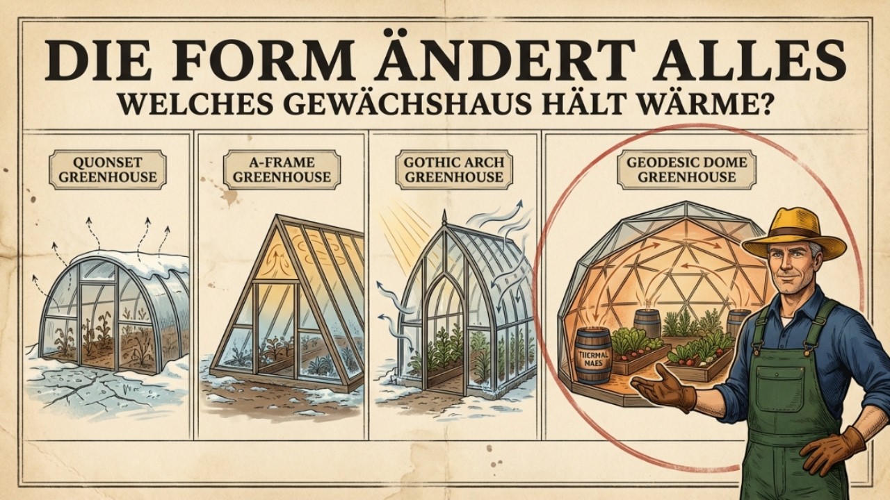 Ich habe 4 Gewächshausformen getestet – welche speichert tatsächlich die meiste Wärme?