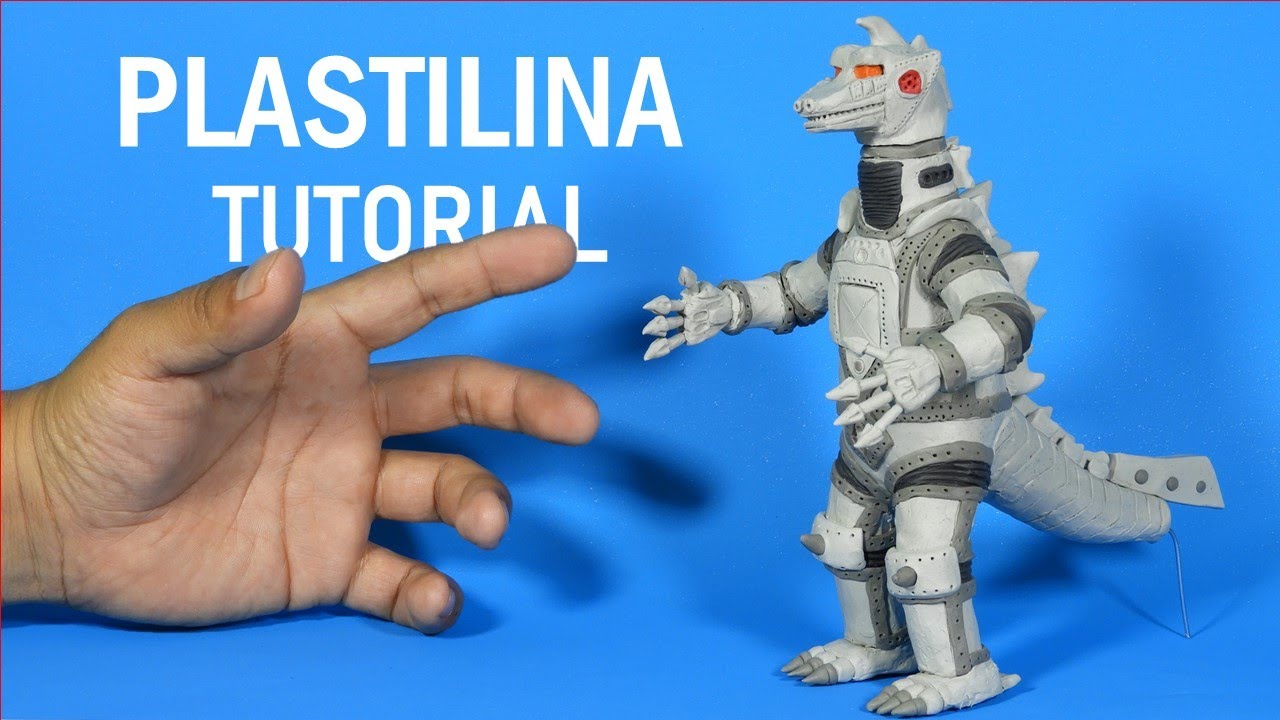 Como hacer a MECHAGODZILLA 1975 de Plastilina paso a paso - Mi mundo de Plastilina